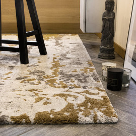 Tapis vintage en polypropylène pour intérieur et extérieur Barnabé