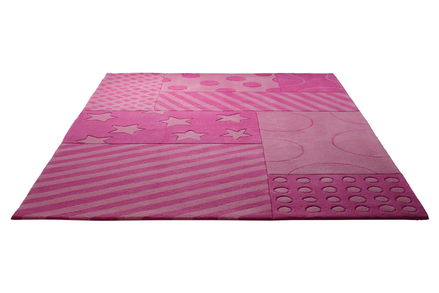 Tapis pour chambre de fille rose Stars and Stripes Esprit Home