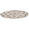 Tapis rond shaggy Jordan