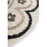 Tapis rond shaggy Jordan