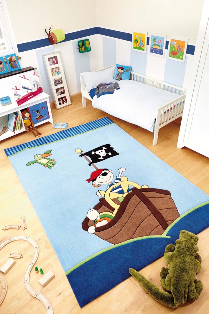  Tapis  bleu pour chambre  de gar on  Sammy Samoa 2 Sigikid