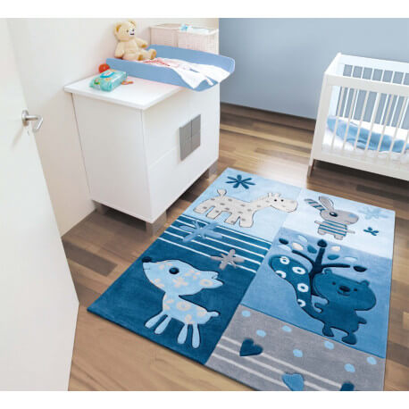 Tapis Bleu Pour Chambre De Bebe Tipoo Kids Arte Espina