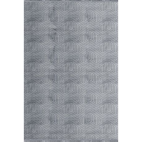 Tapis graphique aspect viscose moderne Alva