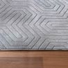 Tapis graphique aspect viscose moderne Alva