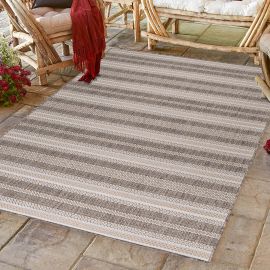 Tapis plat intérieur et extérieur rayé design Oyo