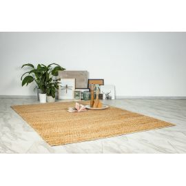 Tapis jute écologique naturel tissé plat Nela