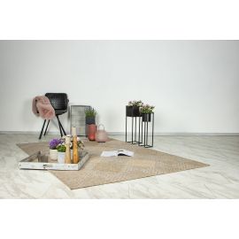 Tapis graphique effet sisal plat intérieur et extérieur Valisi