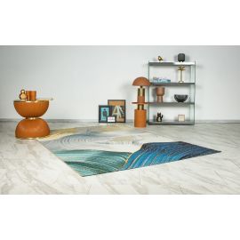 Tapis abstrait extérieur moderne plat Rivi