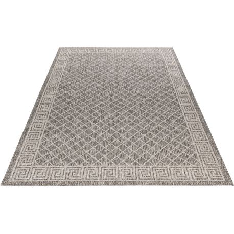 Tapis intérieur et extérieur - gris 120x170cm - KELLY - a