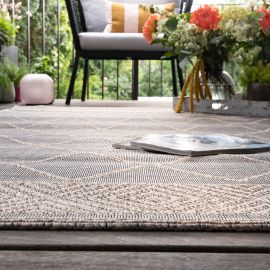 Tapis ethnique plat intérieur et extérieur berbère Mia