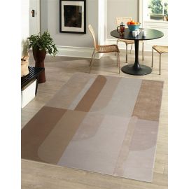 Tapis laine et viscose tufté main moderne Carmen