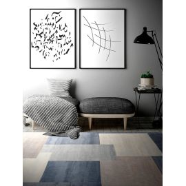 Tapis moderne rectangle graphique Elly