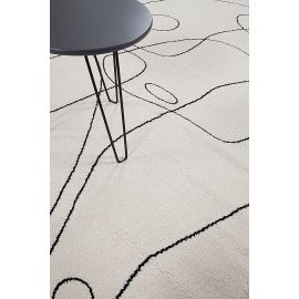 Tapis abstrait courtes mèches design Lasso