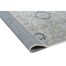 Tapis vintage rayé viscose effet soie Bosse