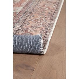 Tapis plat rayé vintage rectangle Amir