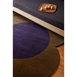 Tapis original laine tufté main design floral Spot Flower