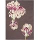 Tapis rectangle floral laine et viscose moderne Tranquility