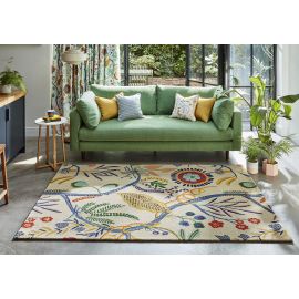 Tapis laine floral tufté main moderne Jackfruit And The Beanstalk