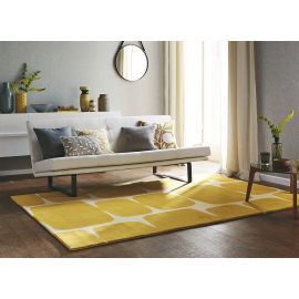 Tapis abstrait laine design tufté main Lhoko