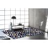 Tapis graphique design plat multicolore Twist