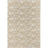 Tapis scandinave géométrique plat beige Trico