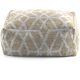 Pouf scandinave géométrique beige Trico