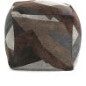 Pouf abstrait multicolore design Tinza