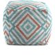 Pouf multicolore graphique moderne Tihua