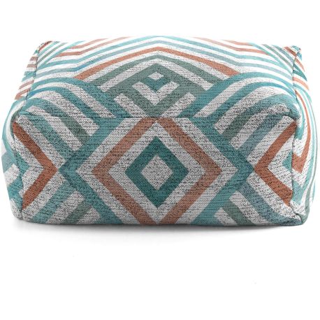 Pouf multicolore graphique moderne Tihua