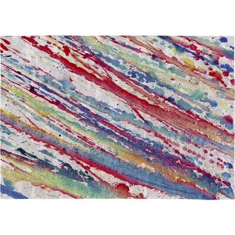 Tapis peinture coloré plat moderne abstrait Splash