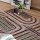 Tapis multicolore design abstrait plat Sonie