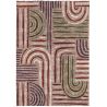 Tapis multicolore design abstrait plat Sonie