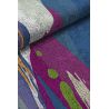 Tapis multicolore abstrait moderne plat Serra