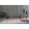 Tapis motif kaléidoscope multicolore design Seina