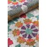 Tapis motif kaléidoscope multicolore design Seina