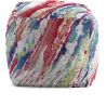 Pouf peinture coloré moderne abstrait Splash