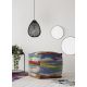 Pouf multicolore abstrait moderne Serra