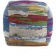 Pouf multicolore abstrait moderne Serra