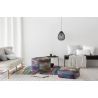 Pouf multicolore abstrait moderne Serra