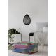 Pouf multicolore abstrait moderne Serra