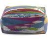 Pouf multicolore abstrait moderne Serra