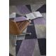 Tapis géométrique multicolore plat design Peses