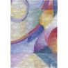 Tapis abstrait plat multicolore moderne Paslon