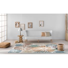 Tapis coloré abstrait design plat Oriane