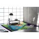 Tapis abstrait moderne multicolore plat Metropol