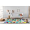 Tapis peinture abstrait plat coloré moderne Lille