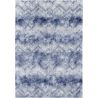 Tapis abstrait bleu moderne plat Kitae