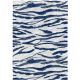 Tapis bleu peinture abstrait design plat Jibra