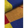 Tapis multicolore géométrique plat moderne Hendri