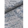 Tapis moderne bleu rayé plat Gueros